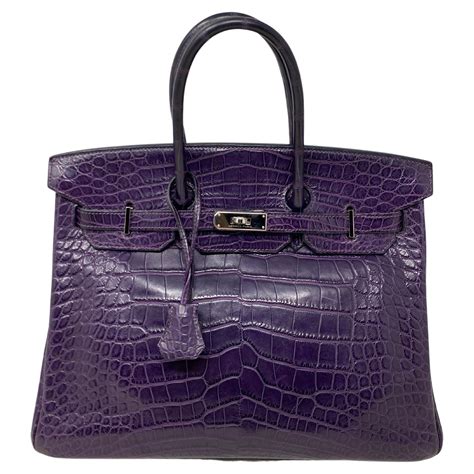 hermes purple bag